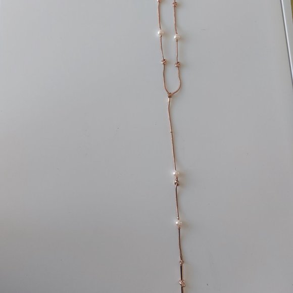 3/$50 Kenneth Cole New York Blsh/ Rose Y Necklace - Picture 6 of 6